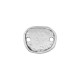Zamak Connector Irregular Oval 14x12mm/2mm Ø1.5mm