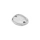 Zamak Connector Irregular Oval 14x12mm/2mm Ø1.5mm