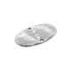 Zamak Connector Oval with Lines 28x16mm/2mm Ø1.5mm