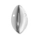Zamak Pendant Oval 17x30mm/5mm Ø1.8mm