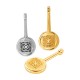 Zamak Pendant Round "X" 12x28mm/4mm