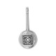 Zamak Pendant Round "X" 12x28mm/4mm
