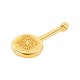 Zamak Pendant Round "X" 12x28mm/4mm