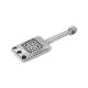 Μεταλλικό Ζάμακ Μοτίφ Παραλληλόγραμμο 10x29mm/4mm Ø2.2mm