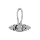 Zamak Pendant Evil Eye 21x23mm/4mm