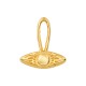 Zamak Pendant Evil Eye 21x23mm/4mm
