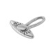 Zamak Pendant Evil Eye 21x23mm/4mm