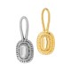 Μεταλλικό Ζάμακ Χυτό Μοτίφ Οβάλ Έθνικ 12x32mm/6mm