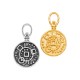 Zamak Charm Round Ethnic 15/3mm Ø0.8mm