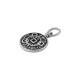 Zamak Charm Round Ethnic 15/3mm Ø0.8mm