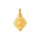 Zamak Pendant Rhombus with Star 14x21mm/7mm Ø2.3mm