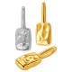 Zamak Pendant Rectangular Hammered 12x23mm/7mm