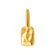 Zamak Pendant Rectangular Hammered 12x23mm/7mm