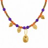 24K Gold Plated/ 0.12µm/ Orange/ Purple