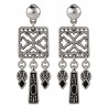 999° Silver Antique Plated/ 5µm/ Black