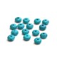 Perla Acrilica Rotonda Appiattita Effetto Howlite ~8x5mm
