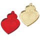Pendente in Plexi Acrilico Cuore Sacro 28x33mm
