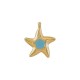 Charm Estrella de Mar de Zamak Esmaltado 22 x 21 mm/5 mm Ø 2,2 mm