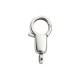 Brass Lobster Clasp with Zircon 24x12mm/5mm