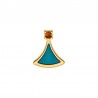 24K Gold Plated/ 0.12µm/ Transparent Blue/ Trasparent Topaz