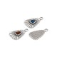 Enameled Zamak Charm Triangle 13x20mm/3mm Ø2.5mm