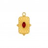 24K Gold Plated/ 0.12µm/ Transparent Rubi Red