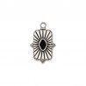 999° Silver Antique Plated/ 5µm/ Black