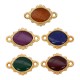 Enameled Zamak Connector Rhombus 14mm