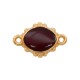 Enameled Zamak Connector Rhombus 14mm