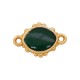 Enameled Zamak Connector Rhombus 14mm