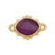 Enameled Zamak Connector Rhombus 14mm