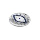 Enameled Zamak Pendant Round with Evil Eye 22mm