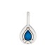 Enameled Zamak Pendant Drop 16x36mm/4mm Ø2.2mm