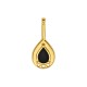 Enameled Zamak Pendant Drop 16x36mm/4mm Ø2.2mm