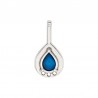 999° Silver Antique Plated/ 5µm/ Transparent Teal