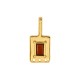 Enameled Zamak Pendant Parallelogram 16x36mm/4mm Ø2.2mm