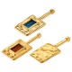 Μεταλλικό Ζάμακ Χυτό Μοτίφ με Σμάλτο 16x36mm/4mm Ø2.2mm