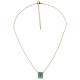 304 Stainless Steel Necklace with Miyuki Baby Blue Eye 40cm