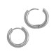 Stainless Steel 304 Earrings Hoop 18-12mm/3mm