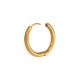 Stainless Steel 304 Earrings Hoop 22-16mm/3mm