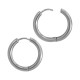 Stainless Steel 304 Earrings Hoop 22-16mm/3mm