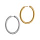 Stainless Steel 304 Earrings Hoop 30-24mm/3mm