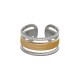 Stainless Steel 304 Finger Ring Double Arrow 20.2x10mm Ø17mm