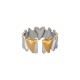 Stainless Steel 304 Finger Ring with Hearts 20mm/18mm