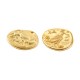 Zamak Pendant Round Coin 4th Century 25x23mm Ø1.8mm