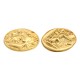 Zamak Charm Coin 4th Century ~15x16mm Ø1.8mm
