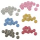 Perla Rotonda in Resina con Glitter 10 mm