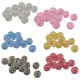 Resin Bead Round with Glitter 12mm Ø2.1mm