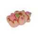 Resin Pendant Capybara with Strawberry 17x24mm