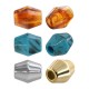 Acrylic UV Bead Faceted 21x25mm Ø7mm